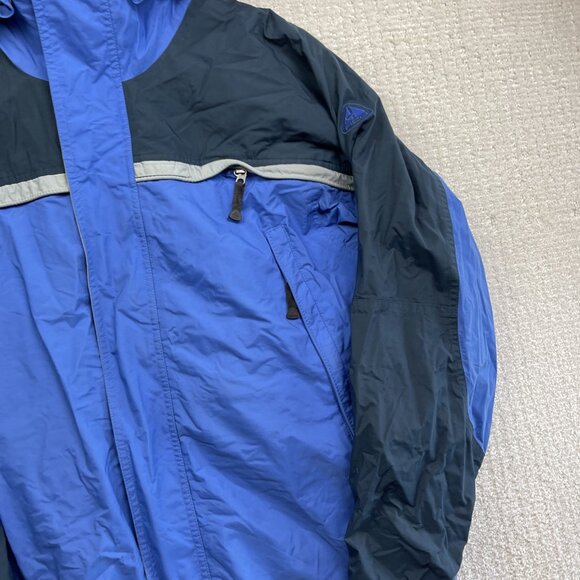 VINTAGE Nike ACG Jacket Mens S Blue Parka Storm Fit Ski Snowboarding Layer 3 90s - Picture 4 of 16